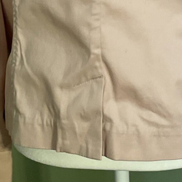 Talbots Blazer Jacket Workwear Long Sleeve Ruffled Collar Pockets Stitch Sz 6P - Picture 8 of 12